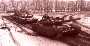 rosyjskie czołgi niedaleko Rostowa nad Donem