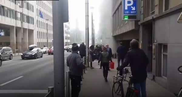 Bruksela, okolice metra po zamachu