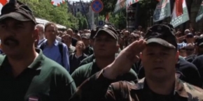 antyżydowska demonstracja w Budapeszcie