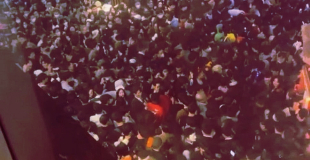 tłum w Seulu