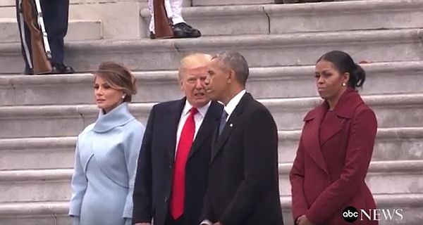 Donald Trump i Barack Obama wraz z Pierwszymi Damami