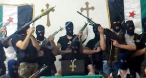 chrześcijańscy bojownicy w Syrii