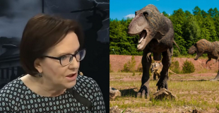 Ewa Kopacz i dinozaury