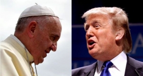 papież Franciszek i Donald Trump