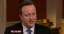 David Cameron w telewizji CBS