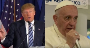 Donald Trump i papież Franciszek