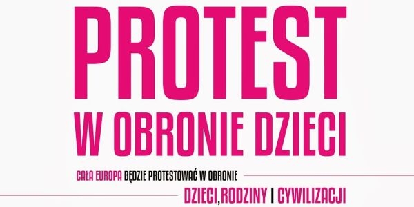 2 lutego protest w obronie dzieci przeciwko progejowskiej rezolucji w Europarlamencie