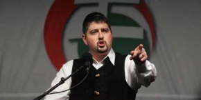 Csanad Szegedi przemawiał na wiecach partii Jobbik