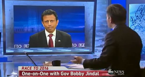 gubernator Bobby Jindal w ABC News