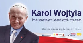 Karol Wojtyła na billboardzie